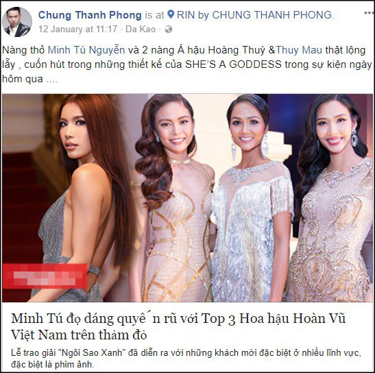 Vừa ngầm tố HHen Niê mặc váy nhái, NTK Chung Thanh Phong đã rút lại vì không muốn đẩy sự việc xa hơn